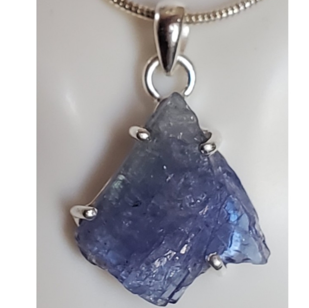 Genuine Natural Tanzanite Pendant Necklace